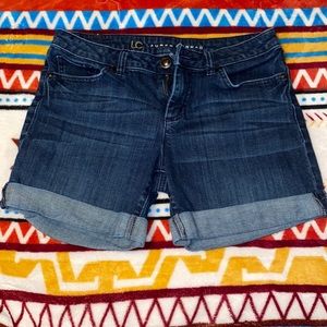 Size 8 Lauren Conrad dark blue Jean shorts